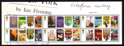 GROSSBRITANNIEN BLOCK 42 POSTFRISCH(MINT) 100 GEBURTTAG VON IAN FLEMING JAMES BOND