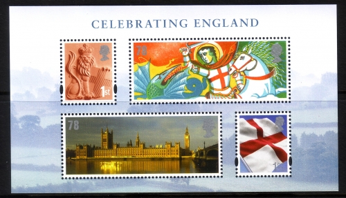 GROSSBRITANNIEN BLOCK 1 POSTFRISCH(MINT) NATIONALFEIERTAG REGIONALMARKEN ENGLAND 2007
