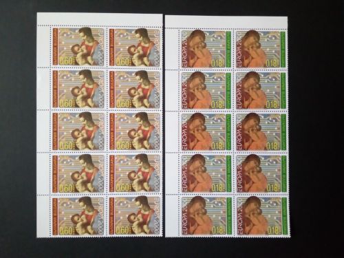 BULGARIEN MI-NR. 4453-4454 POSTFRISCH(MINT) 10er EINHEIT EUROPA 2000 LEONARDO DA VINCI
