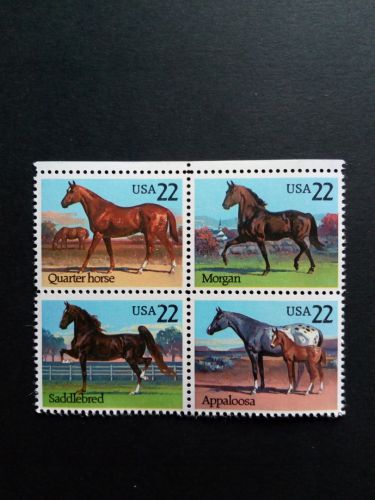 USA MI-NR. 1767-1770 POSTFRISCH(MINT) PFERDE 1985
