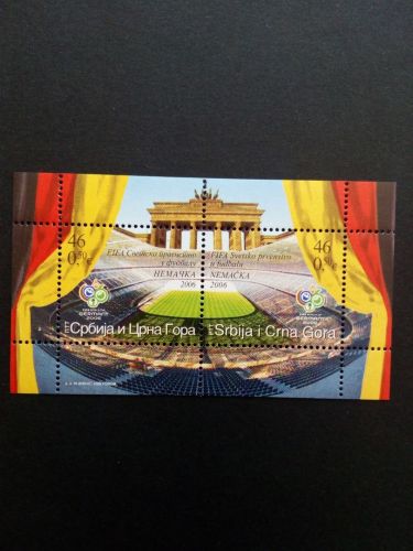 JUGOSLAWIEN BLOCK 64 POSTFRISCH(MINT) FUSSBALL WM 2006 DEUTSCHLAND