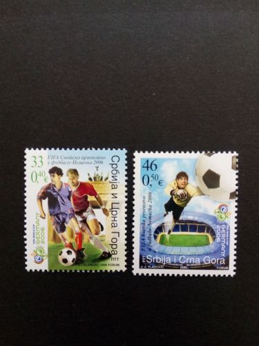 JUGOSLAWIEN 3325-3326 POSTFRISCH(MINT) FUSSBALL WM 2006 DEUTSCHLAND