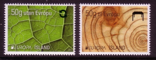 ISLAND MI-NR. 1304-1305 POSTFRISCH(MINT) EUROPA 2011 DER WALD