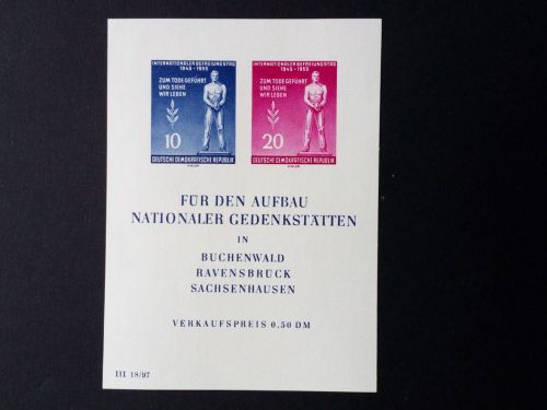 DDR BLOCK 11 POSTFRISCH(MINT) TAG DER BEFREIUNG VOM FASCHISMUS 1955