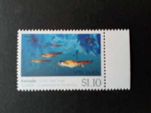 AUSTRALIEN MI-NR. 1216 POSTFRISCH(MINT) MIT SPECIMEN-AUFDRUCK ZUSAMMENARBEIT MIT DER SOWJETUNION IN DER ANTARKTIS 1990