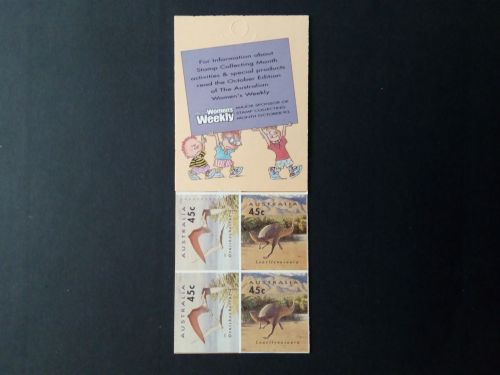 AUSTRALIEN MARKENHEFT(BOOKLET) 78 POSTFRISCH(MINT) DINOSAURIER MIT AUFDRUCK SYDNEY 1993