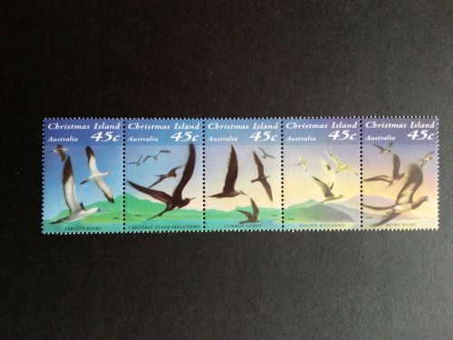 CHRISTMAS ISLANDS MI-NR. 379-383 POSTFRISCH(MINT) SEEVÖGEL 1993 SCHWALBE TÖLPEL