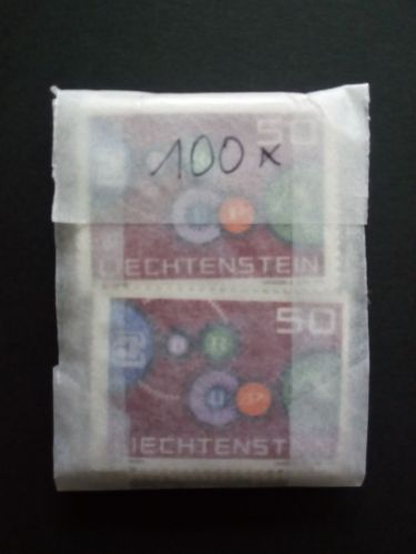100 x LIECHTENSTEIN MI-NR. 414 POSTFRISCH(MINT) EUROPA 1961 GETRIEBEMUSTER