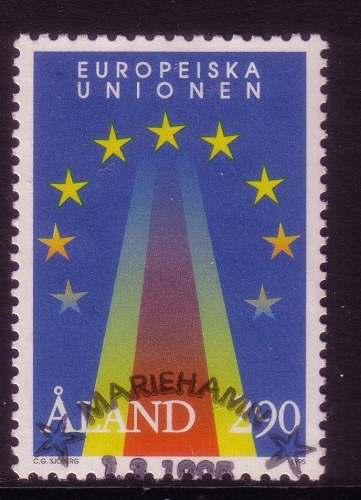 ALAND MI-NR. 99 GESTEMPELT(USED) MITLÄUFER 1995 BEITRITT ZUR EUROPÄISCHEN UNION