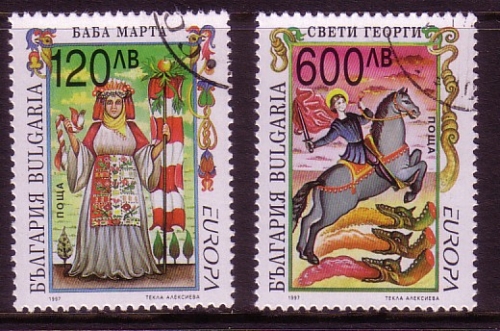 BULGARIEN MI-NR. 4274-4275 GESTEMPELT(USED) EUROPA 1997 SAGEN und LEGENDEN