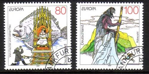 DEUTSCHLAND MI-NR. 1915-1916 GESTEMPELT(USED) EUROPA 1997 SAGEN und LEGENDEN MÄRCHEN