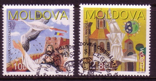 MOLDAWIEN MI-NR. 236-237 GESTEMPELT(USED) EUROPA 1997 SAGEN und LEGENDEN