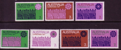 AUSTRALIEN MI-NR. 479-485 POSTFRISCH(MINT) WEIHNACHTEN 1971