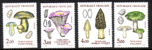 FRANKREICH MI-NR. 2622-2625 POSTFRISCH(MINT) SPEISEPILZE 1987