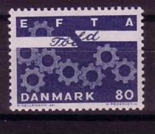DÄNEMARK MI-NR. 450 y POSTFRISCH(MINT) EFTA 1967 AUFHEBUNG DER ZOLLSCHRANKEN