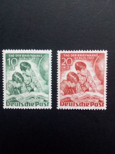BERLIN MI-NR. 80-81 POSTFRISCH(MINT) TAG DER BRIEFMARKE 1951 BRIEFMARKEN DER WELT