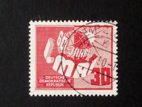 DDR MI-NR. 250 GESTEMPELT(USED) 60 JAHRE TAG DER ARBEIT 1950