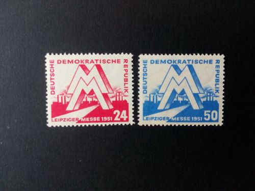 DDR MI-NR. 282-283 POSTFRISCH(MINT) LEIPZIGER FRÜHJAHRSMESSE 1951