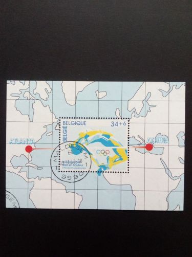 BELGIEN BLOCK 66 GESTEMPELT(USED) SOMMEROLYMPIADE ATLANTA 1996