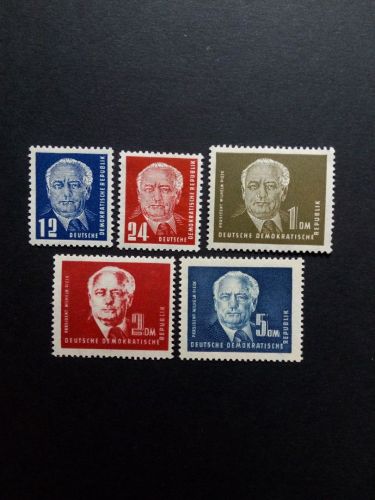 DDR MI-NR. 251-255 POSTFRISCH(MINT) PRÄSIDENT WILHELM PIECK (I) 1950