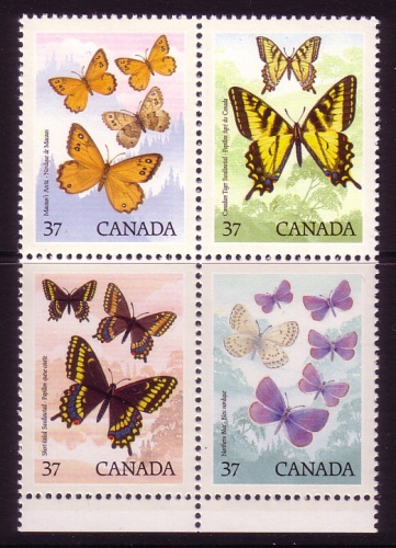 KANADA MI-NR. 1090-1093 POSTFRISCH(MINT) SCHMETTERLINGE BUTTERFLIES