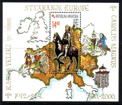 KROATIEN BLOCK 18 POSTFRISCH(MINT) KARL DER GROSSE REITERSTATUE