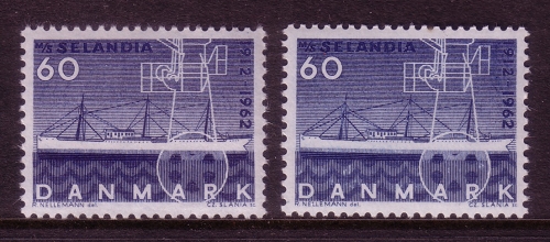 DÄNEMARK MI-NR. 406 x + y POSTFRISCH(MINT) 50 JAHRESTAG STAPELAUF DER SELANDIA DIESELMOTORSCHIFF
