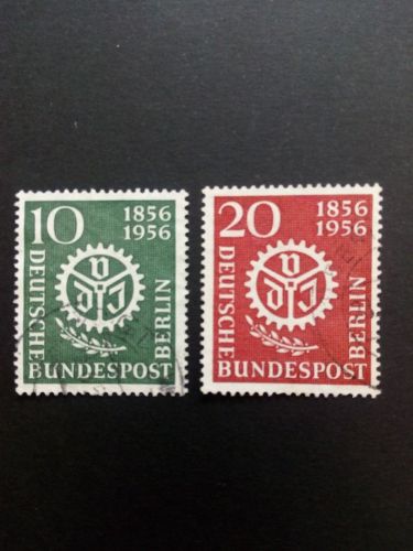 BERLIN MI-NR. 138-139 GESTEMPELT(USED) 100 JAHRE VEREIN DEUTSCHER INGENIEURE (VDI) 1956
