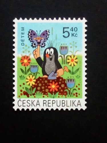TSCHECHISCHE REPUBLIK MI-NR. 322 POSTFRISCH(MINT) WELTKINDERTAG 2002 MAULWURF SCHMETTERLING