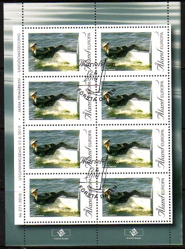 ALAND MI-NR. 330 GESTEMPELT(USED) KLEINBOGEN MEINE MARKE 2010 SEGELN