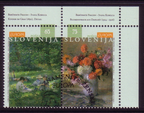 SLOWENIEN MI-NR. 142-143 GESTEMPELT(USED) ZD 1 EUROPA 1996 BERÜHMTE FRAUEN