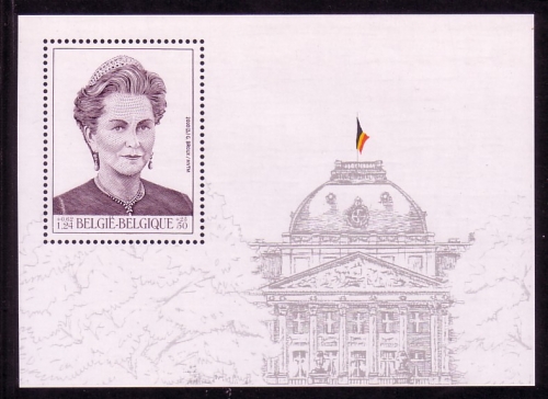 BELGIEN BLOCK 75 POSTFRISCH(MINT) KÖNIGIN PAOLA 2000
