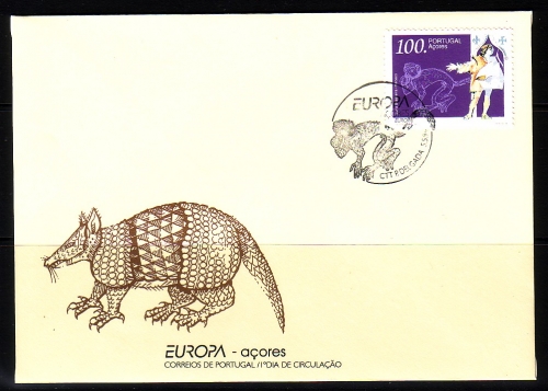 AZOREN MI-NR. 446 FDC EUROPA 1994 - ENTDECKUNGEN und ERFINDUNGEN MAKAK