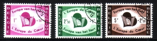 BELGIEN MI-NR. 1143-1145 o MITLÄUFER 1959 FLÜCHTLINGSHILFE
