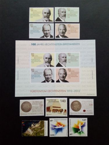 LIECHTENSTEIN JAHRGANG 2012 POSTFRISCH(MINT) MIT KLEINBOGEN 1660