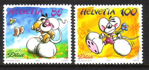 SCHWEIZ MI-NR. 1882-1883 POSTFRISCH(MINT) COMICFIGUR DIDDL (II)