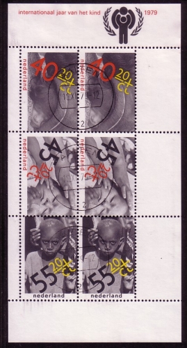 NIEDERLANDE BLOCK 20 GESTEMPELT(USED) INTERNATIONALES JAHR DES KINDES 1979