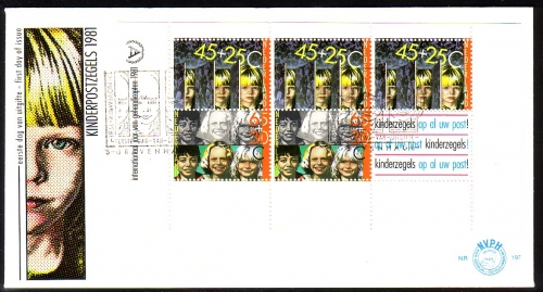 NIEDERLANDE BLOCK 23 FDC INTERN. JAHR DER BEHINDERTEN 1981