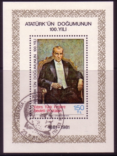 TÜRKISCH ZYPERN BLOCK 2 o KEMAL ATATÜRK