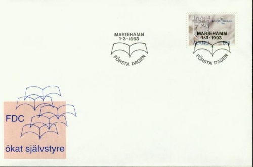 ALAND MI-NR. 65 FDC NEUES SELBSTVERWALTUNGSGESETZ 1993