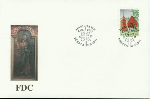 ALAND MI-NR. 78 FDC MARIA-MAGDALENA-KIRCHE VON SOTTUNGA 1993