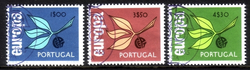 PORTUGAL MI-NR. 990-992 GESTEMPELT(USED) EUROPA 1965 ZWEIG