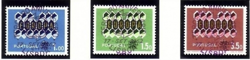 PORTUGAL MI-NR. 927-929 o (VOLLSTEMPEL) EUROPA 1962 - BAUM BIENENWABEN
