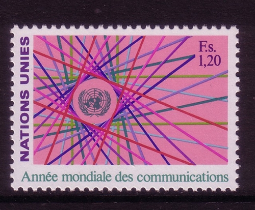 UNO GENF MI-NR. 111 POSTFRISCH(MINT) WELTKOMMUNIKATIONSJAHR 1983