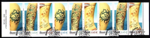 ALAND MH 14 GESTEMPELT(USED) TÄTOWIERUNGEN 2006