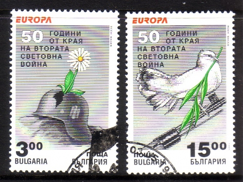 BULGARIEN MI-NR. 4151-4152 o EUROPA 1995 - FRIEDEN und FREIHEIT TAUBE