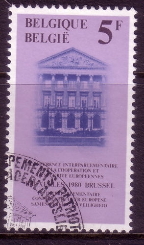BELGIEN MI-NR. 2026 o MITLÄUFER 1980 - PALAST DER NATION