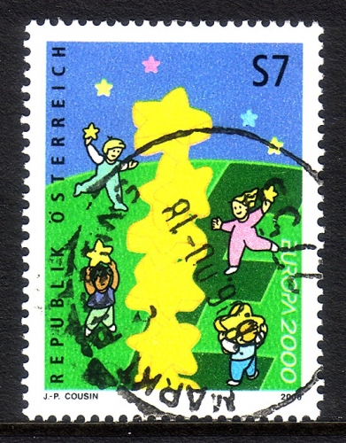ÖSTERREICH MI-NR. 2311 o EUROPA 2000 - STERNE