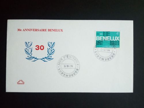 LUXEMBOURG MI-NR. 891 FDC MITLÄUFER 1974 BENELUX