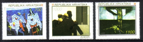 KROATIEN MI-NR. 240-242 POSTFRISCH(MINT) EUROPA 1993 ZEITGENÖSSISCHE KUNST